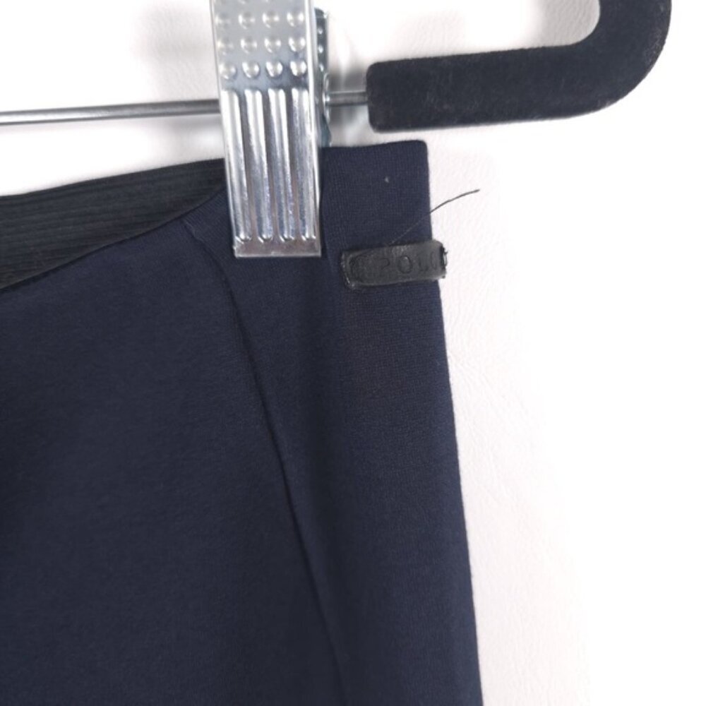 POLO RALPH LAUREN Navy Pull‎ On Dress Pants Ponte Elastic Waist Zip Hem Size 12 - Picture 12 of 12